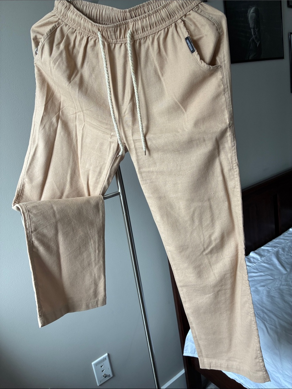Impressions Men's Tan Drawstring Joggers